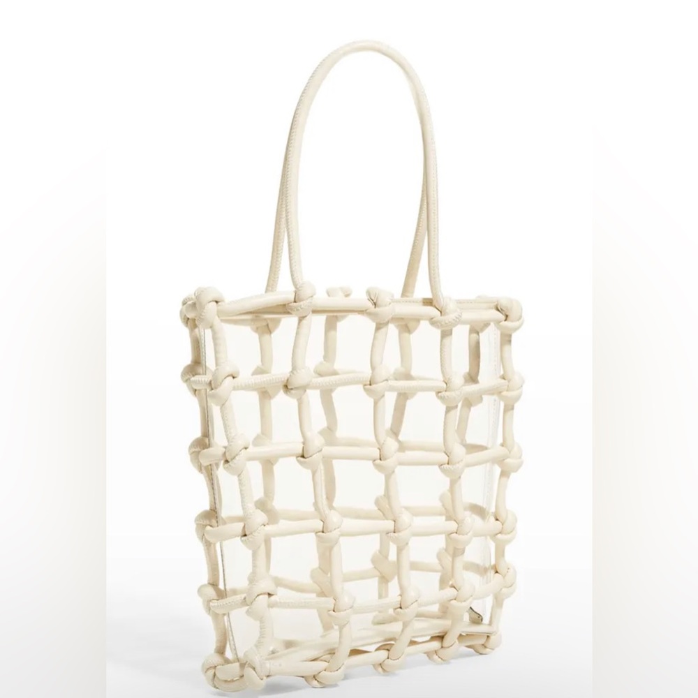 Cult Gaia Enzo knot caged tote bag